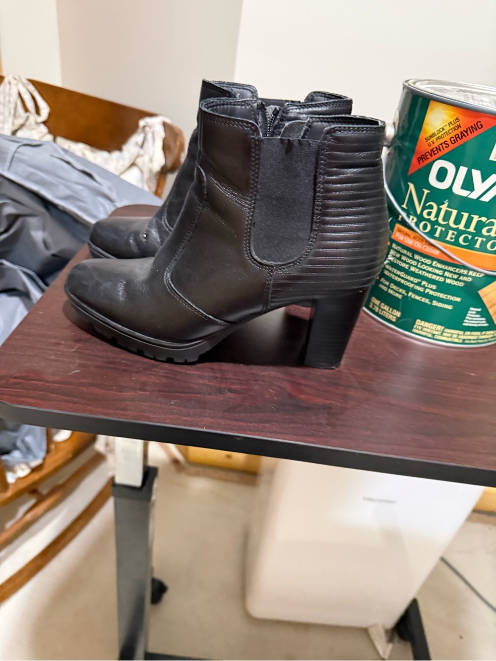 Italian made in Florence black leather.